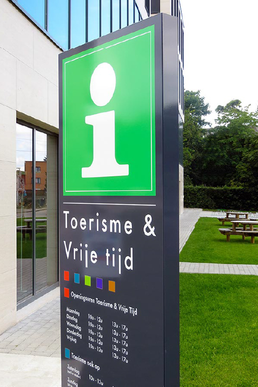 reclamezuil toerisme verlicht